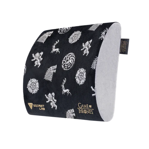 Secretlab Memory Foam Lumbar Pillow - Game of Thrones Iron Anniversary Edition